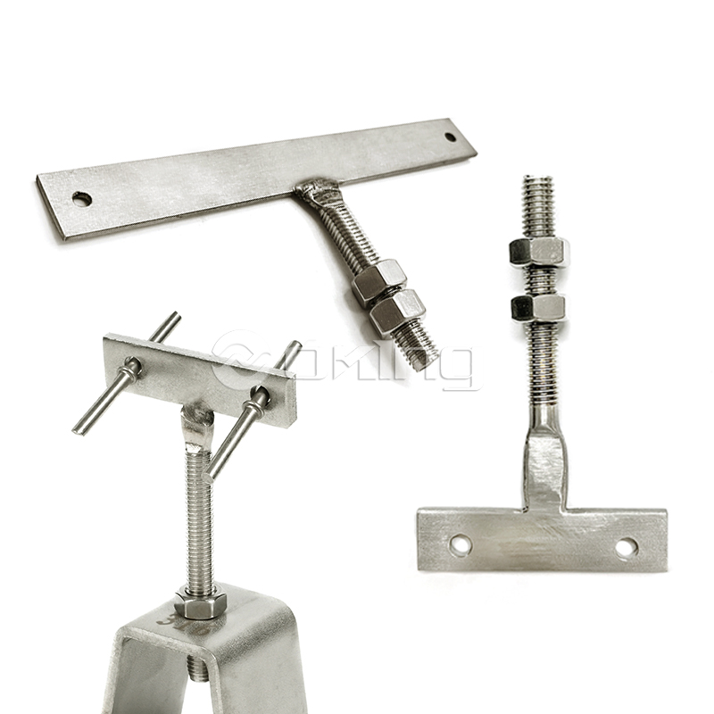 304/A2 316/A4 Flattened Bolt Screw Stainless Steel Flat Head Thread Terminal Eye Bolt Full Thread Flat Head Bolt