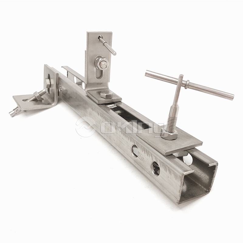 Stainless Steel C Channel Strut Rail for Marble Cladding Fixing System Curtain Wall Accessories