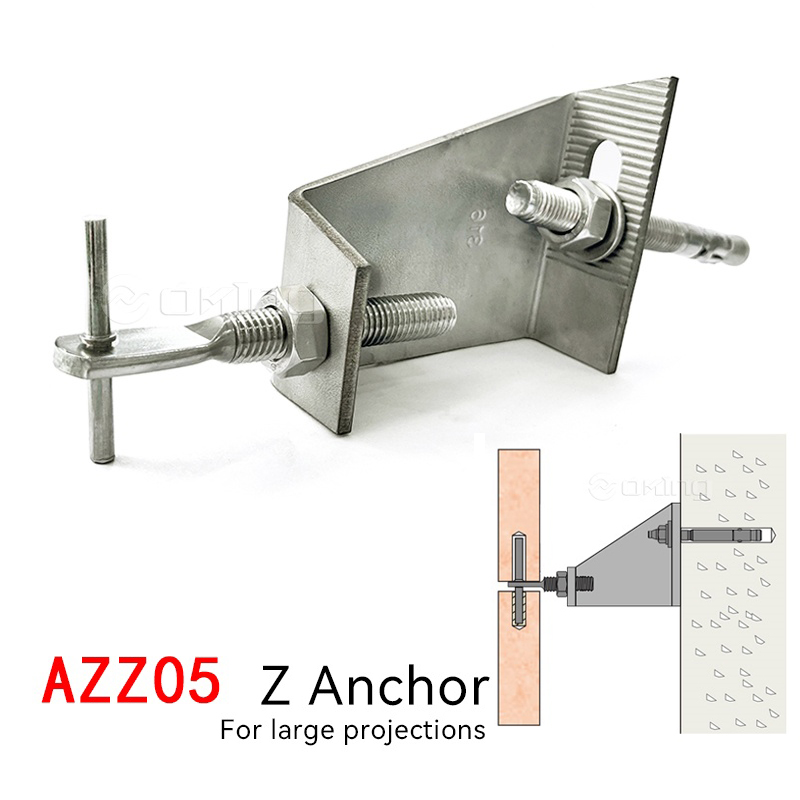 AZZ05 Specialized Cladding Tiles Service And Design Z Anchor - for large projection sizes