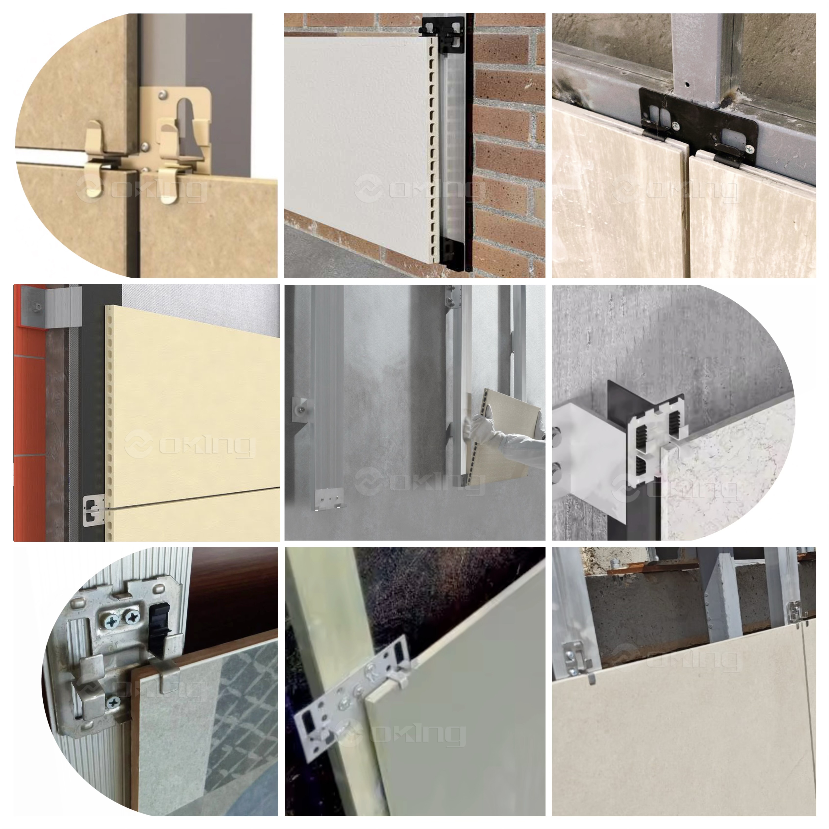 Mesh Cladding Clamp Curtain Wall Materials for Stainless Steel Cladding Brackets