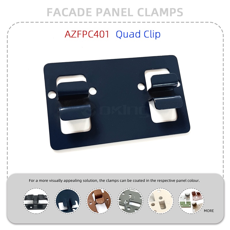 AZFPC401 Quad Clip Stainless Steel Facade panel clamps System
