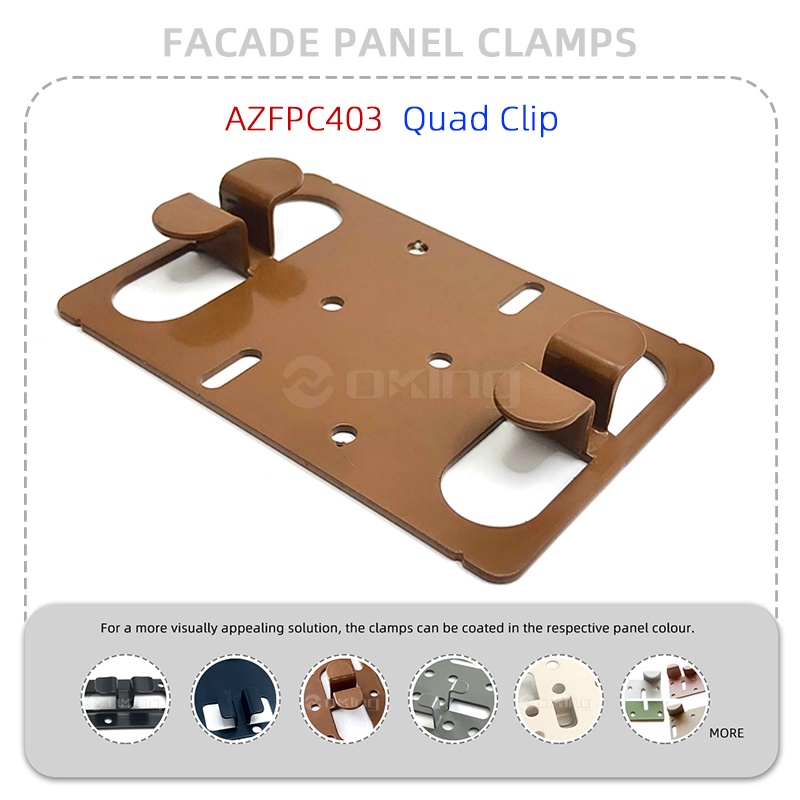 AZFPC403 Quad Clip Stainless Steel Facade panel clamps System