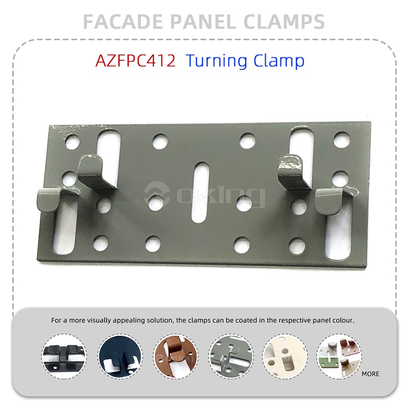AZFPC412 Turning Clamp Stainless Steel Facade panel clamps System