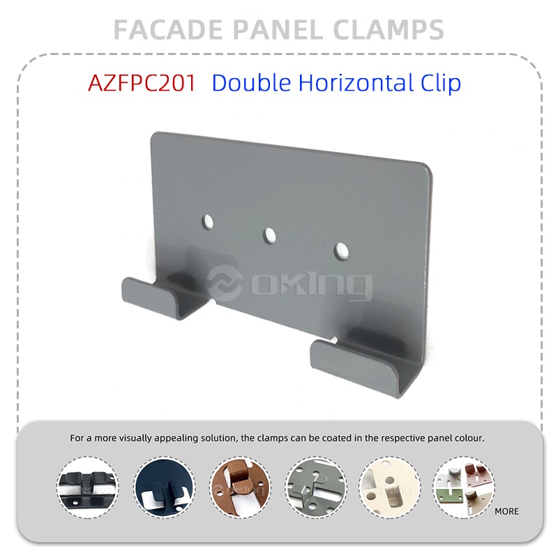 AZFPC201 Double Horizontal Clip Stainless Steel Facade panel clamps System