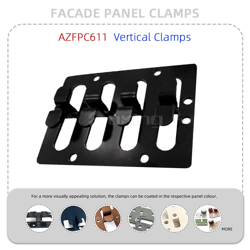 AZFPC611 Vertical Clamps Stainless Steel Facade panel clamps System