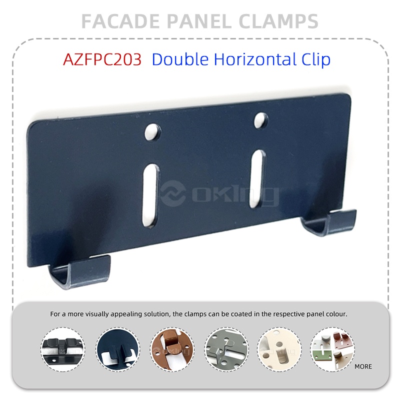 AZFPC203 Double Horizontal Clip Stainless Steel Facade panel clamps System