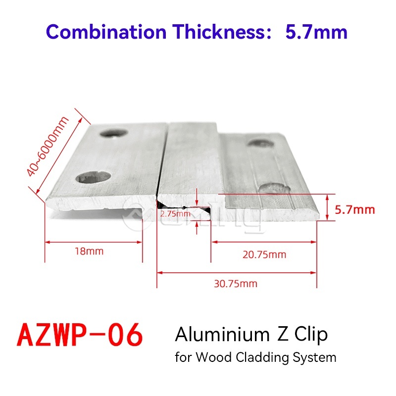 AZWP-06 Z-type Wood Veneer Panel Hanger Wall Panel Integrated System