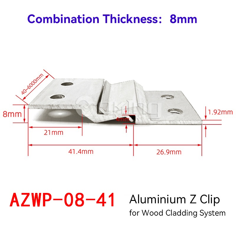 AZWP-08-41 Z-type Wood Veneer Panel Hanger Wall Panel Integrated System