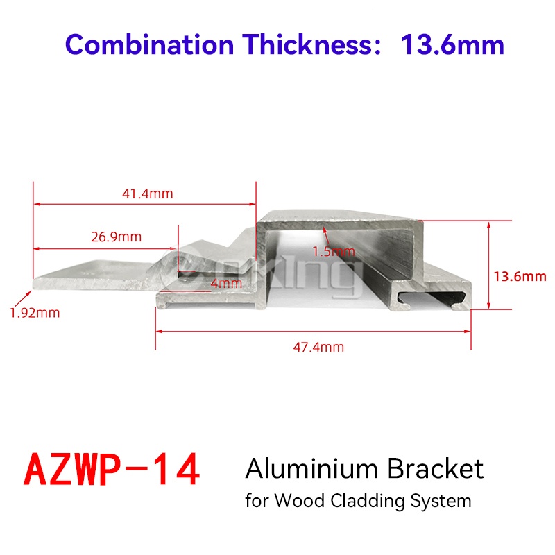 AZWP-14 Wood Veneer Panel Hanger Wall Panel Integrated System
