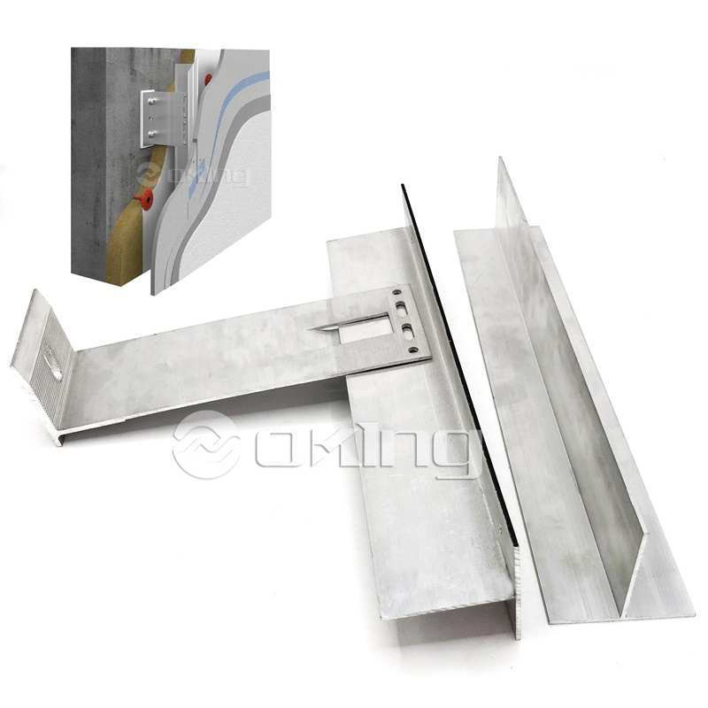 T L Aluminum Bracket  Stone Cladding Support System Marble Angle Bracket