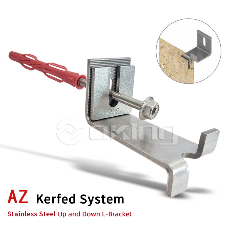 AZ Kerfed System Stainless Steel Up and Down L-Bracket