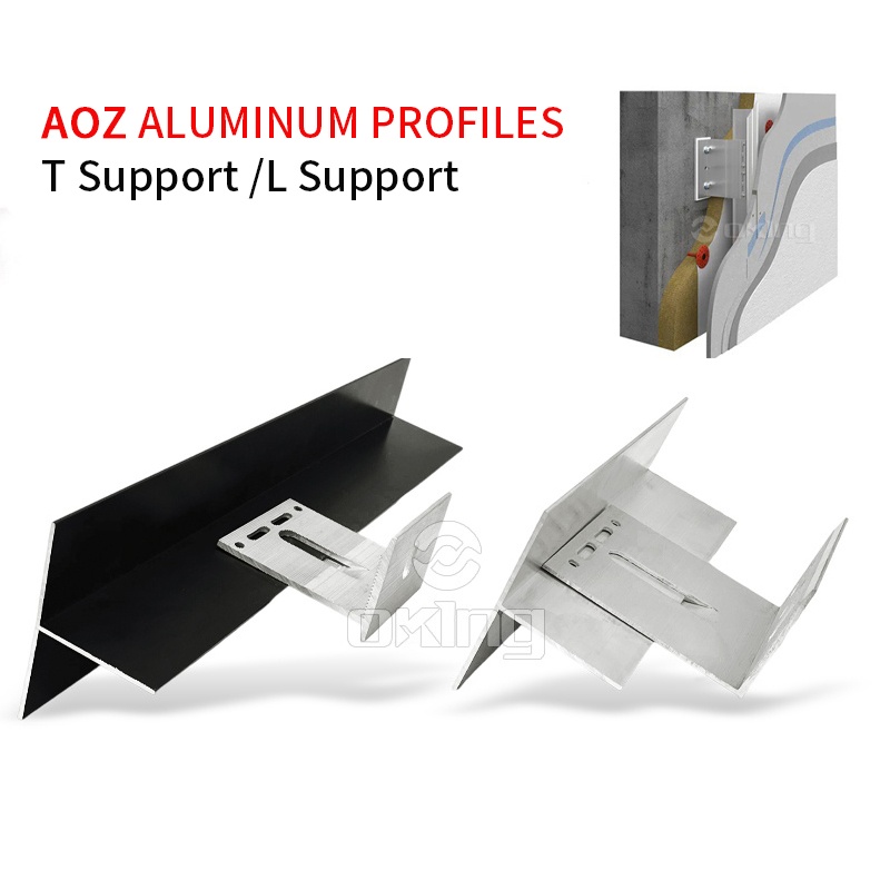 T L Aluminum Bracket  Stone Cladding Support System Marble Angle Bracket