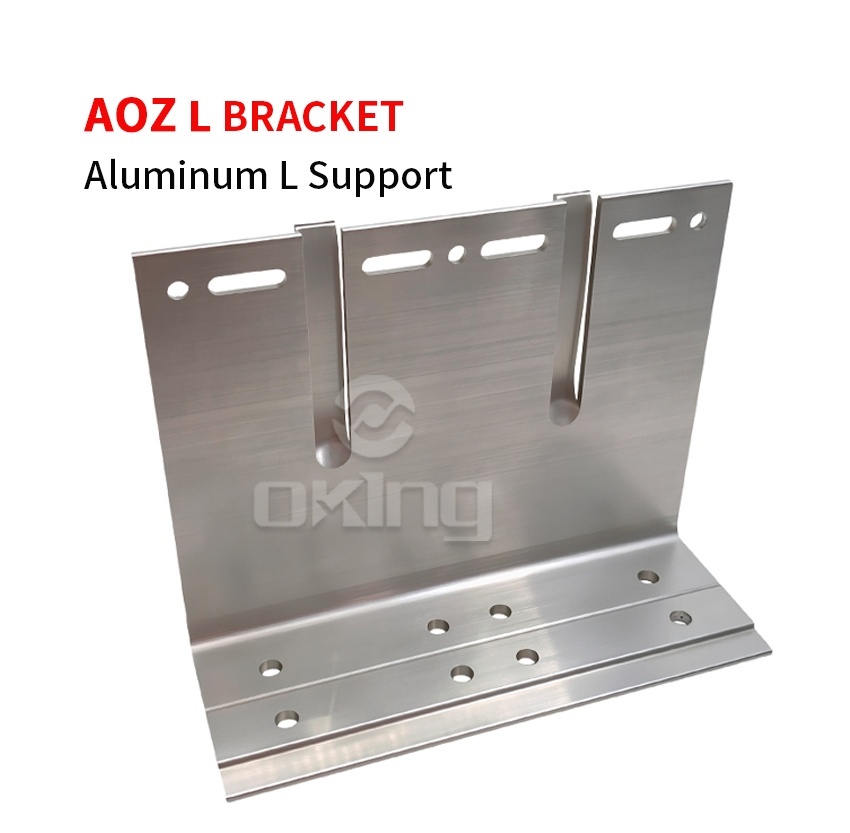 AOZ  Aluminum L Bracket Holding Tracks For Facade Wall