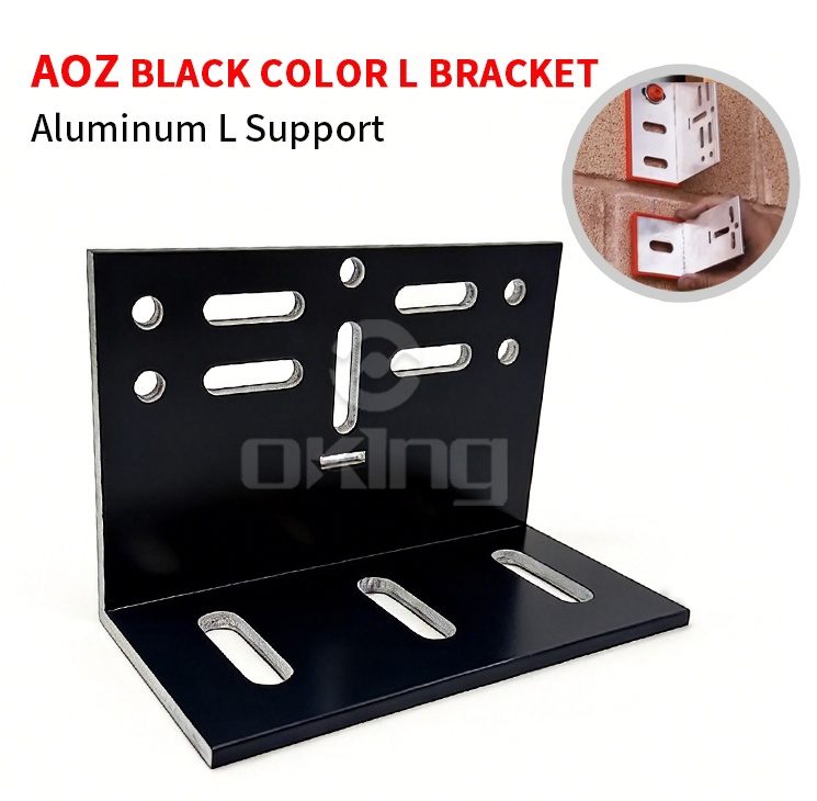AOZ  Aluminum L Bracket Holding Tracks For Facade Wall