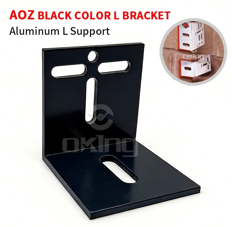 AOZ  Aluminum L Bracket Holding Tracks For Facade Wall