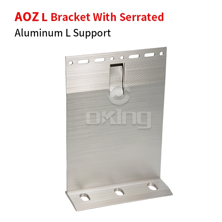 AOZ  Aluminum L Bracket With Serrated Holding Tracks For Facade Wall