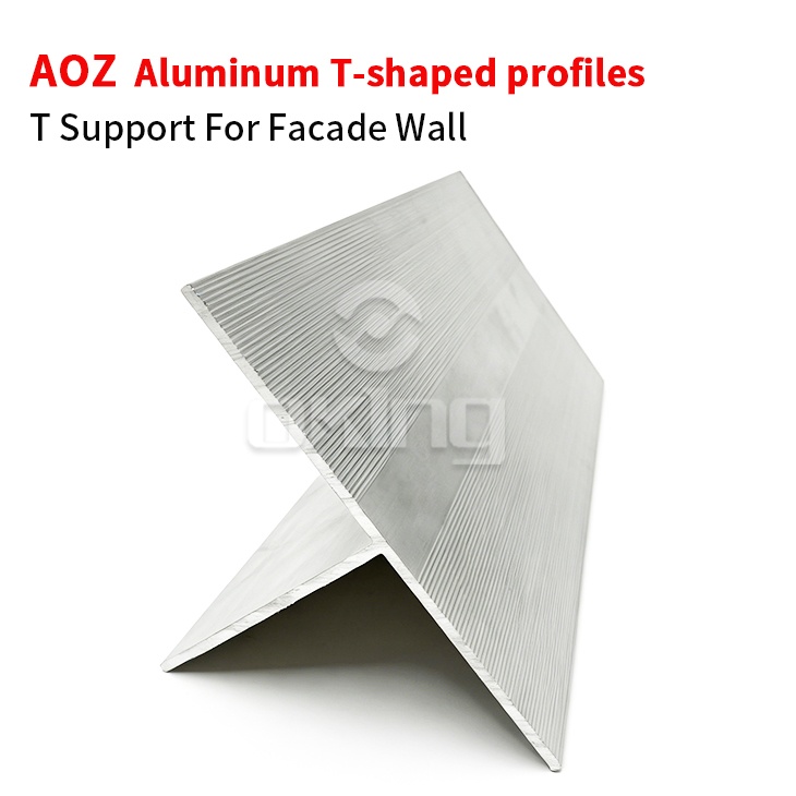 AOZ Aluminum T Support Holding Tracks For Facade Wall