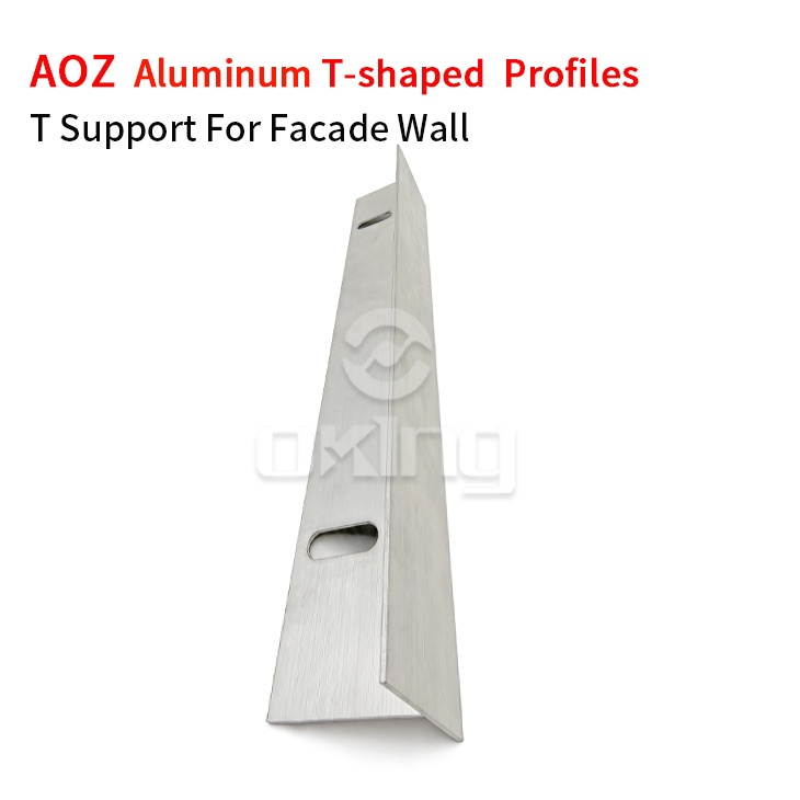 AOZ Aluminum T Support Holding Tracks For Facade Wall