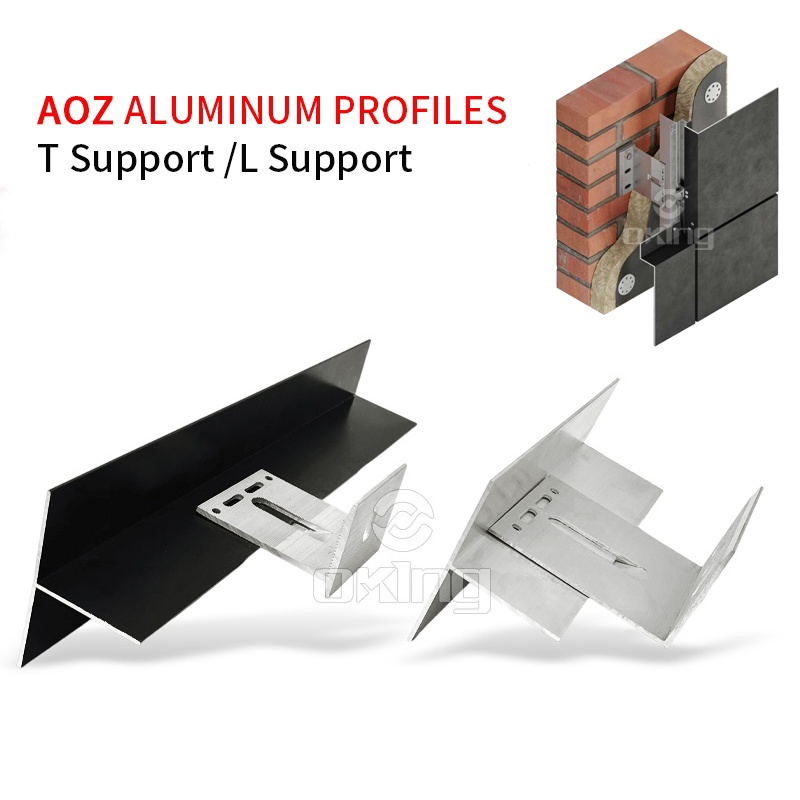 T L Aluminum Bracket  Stone Cladding Support System Marble Angle Bracket