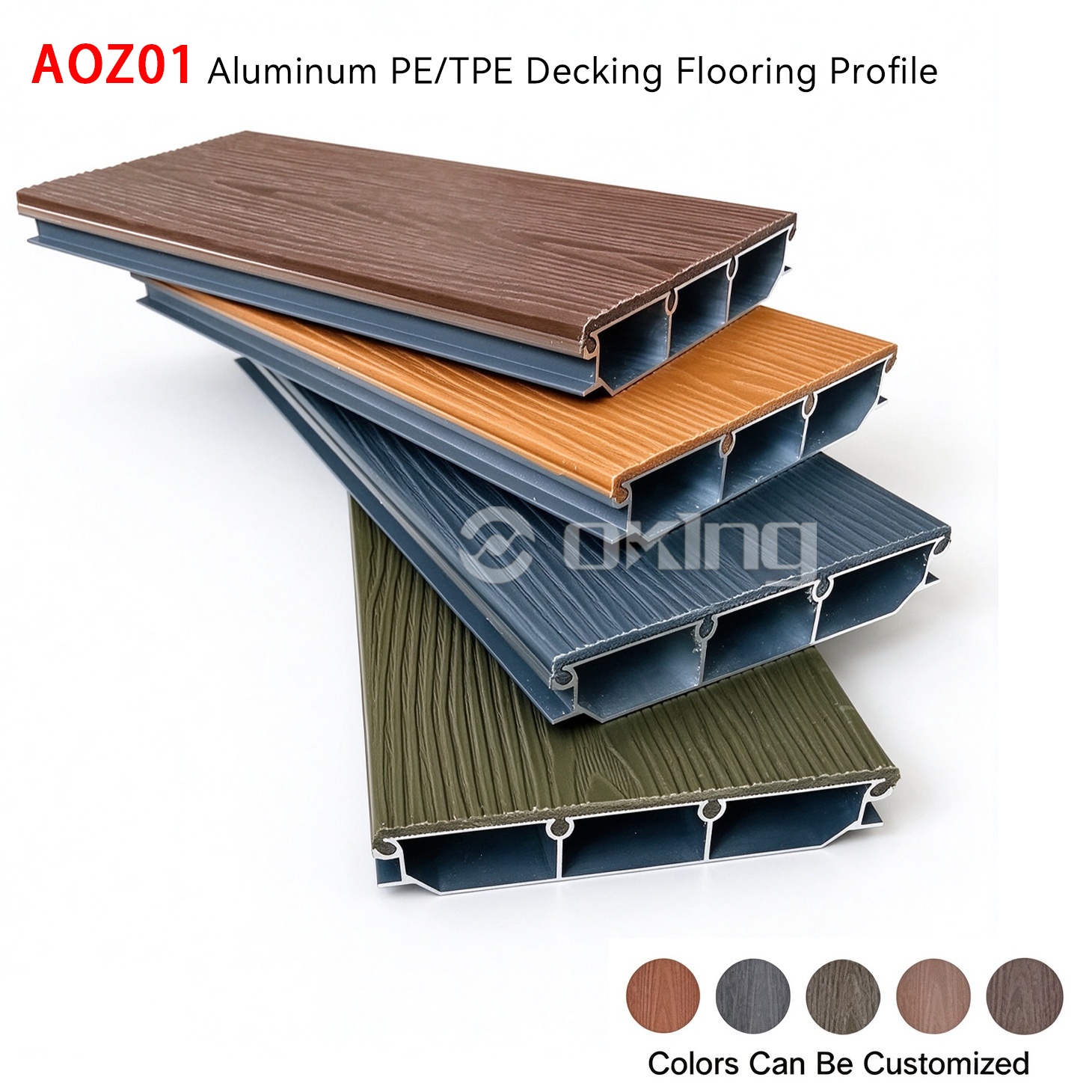 AOZ Aluminum  PE/TPE Decking  Flooring Profile